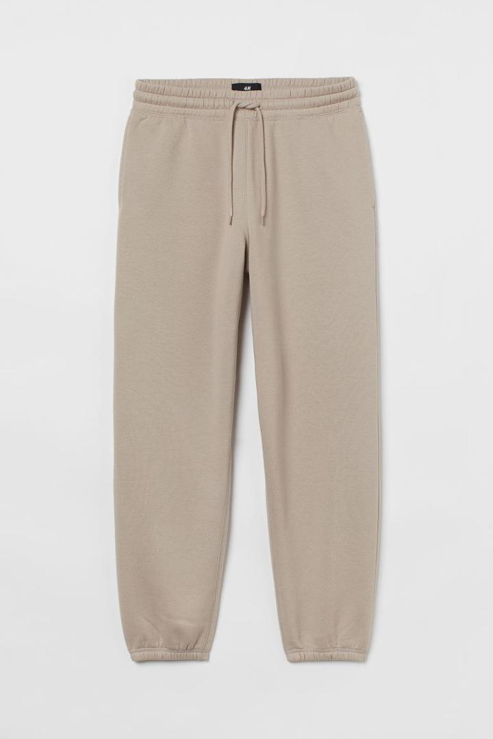 H & M - Relaxed Fit Joggers - Brown