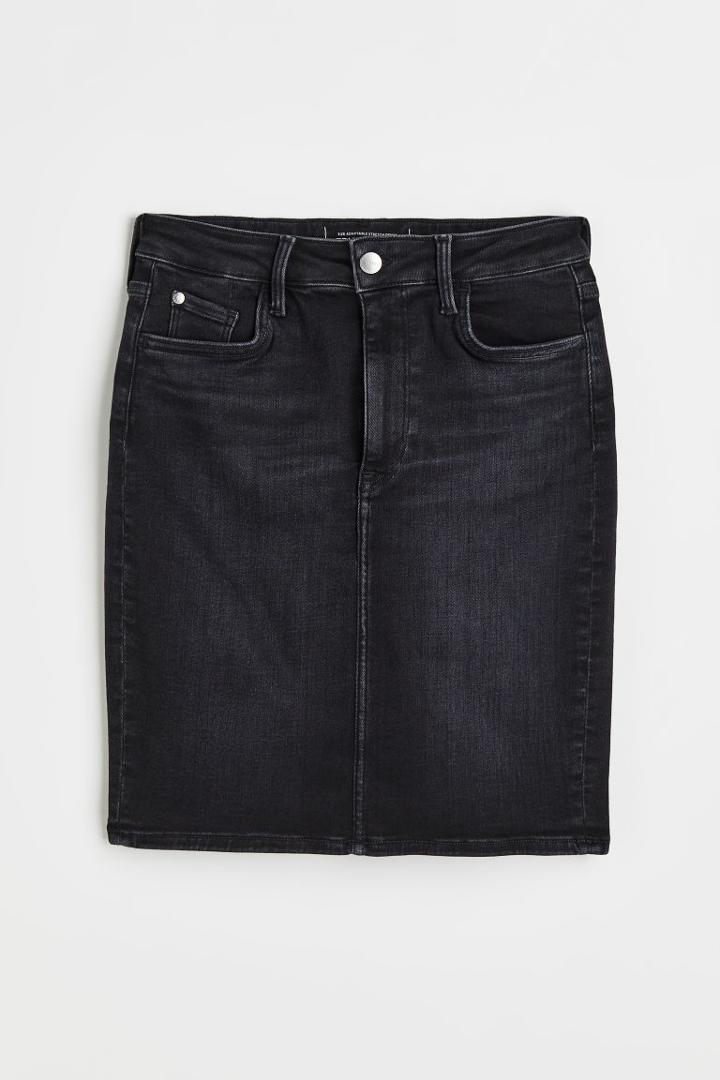 H & M - True To You Denim Skirt - Black