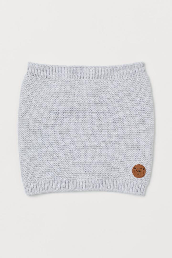 H & M - Cotton Tube Scarf - Gray