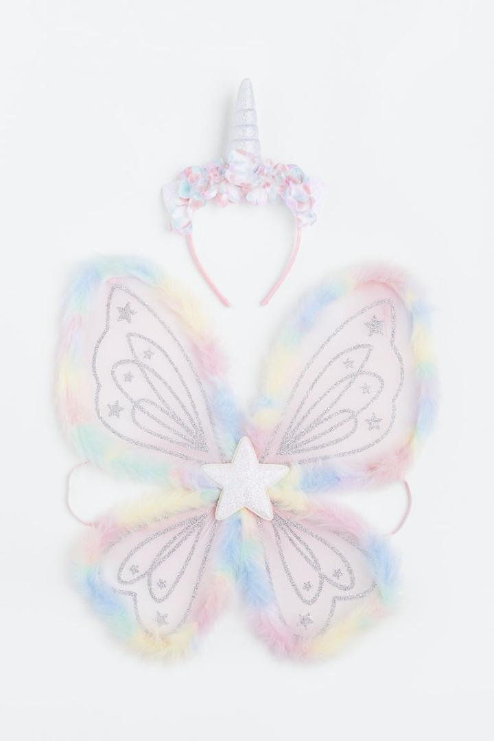 H & M - 2-piece Unicorn Set - Pink