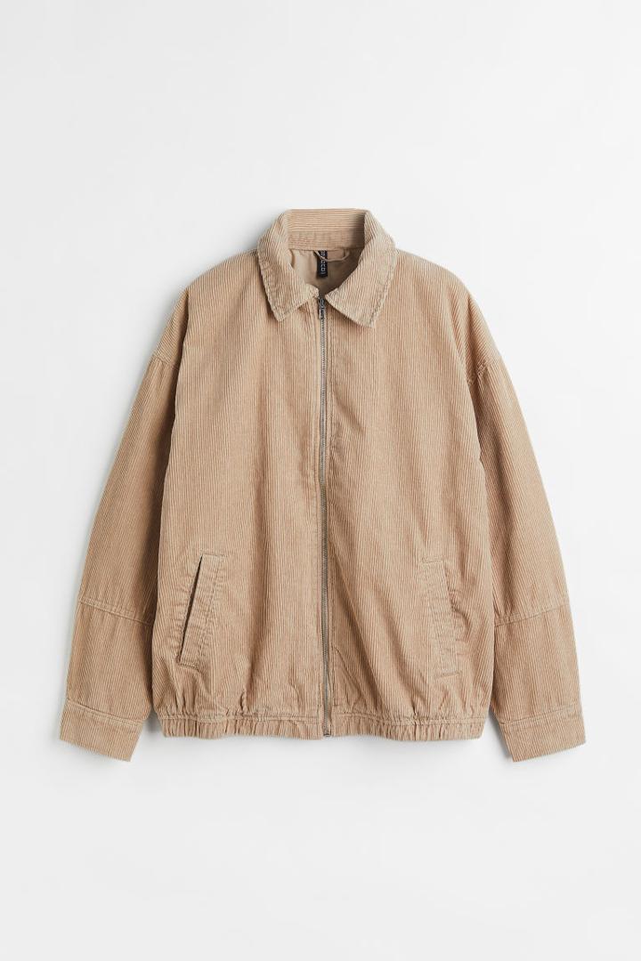 H & M - Boxy Jacket - Beige