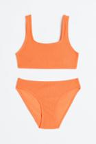 H & M - Textured Bikini - Orange