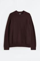H & M - Regular Fit Cotton Sweater - Red