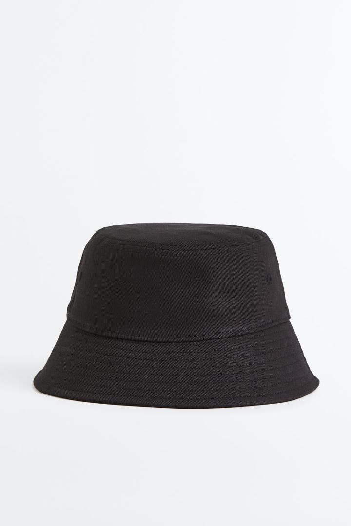 H & M - Cotton Bucket Hat - Black