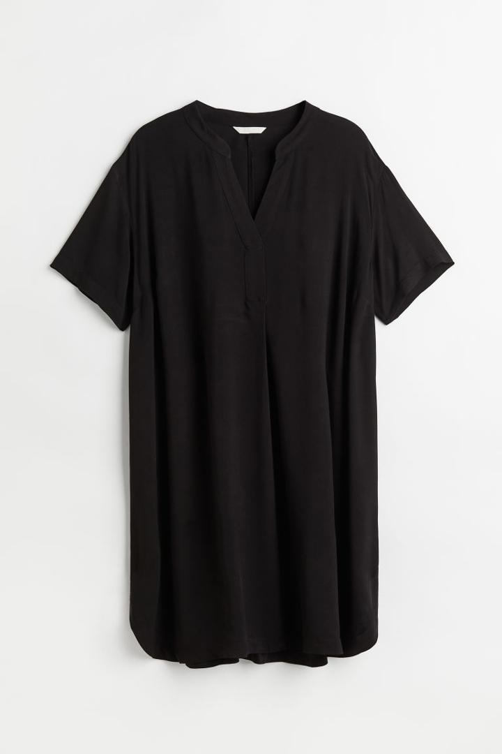 H & M - H & M+ V-neck Tunic - Black