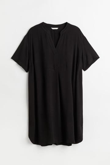 H & M - H & M+ V-neck Tunic - Black