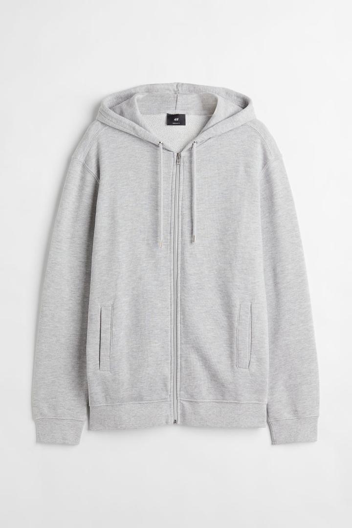 H & M - Regular Fit Hooded Jacket - Gray