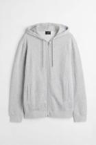 H & M - Regular Fit Hooded Jacket - Gray
