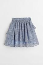 H & M - Tiered Skirt - Blue