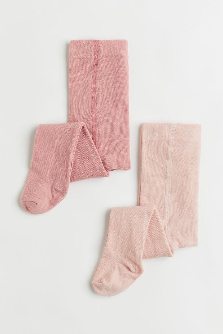 H & M - 2-pack Tights - Orange