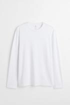 H & M - Regular Fit Thermolite Jersey Shirt - White