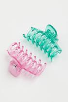 H & M - 2-pack Hair Claws - Pink