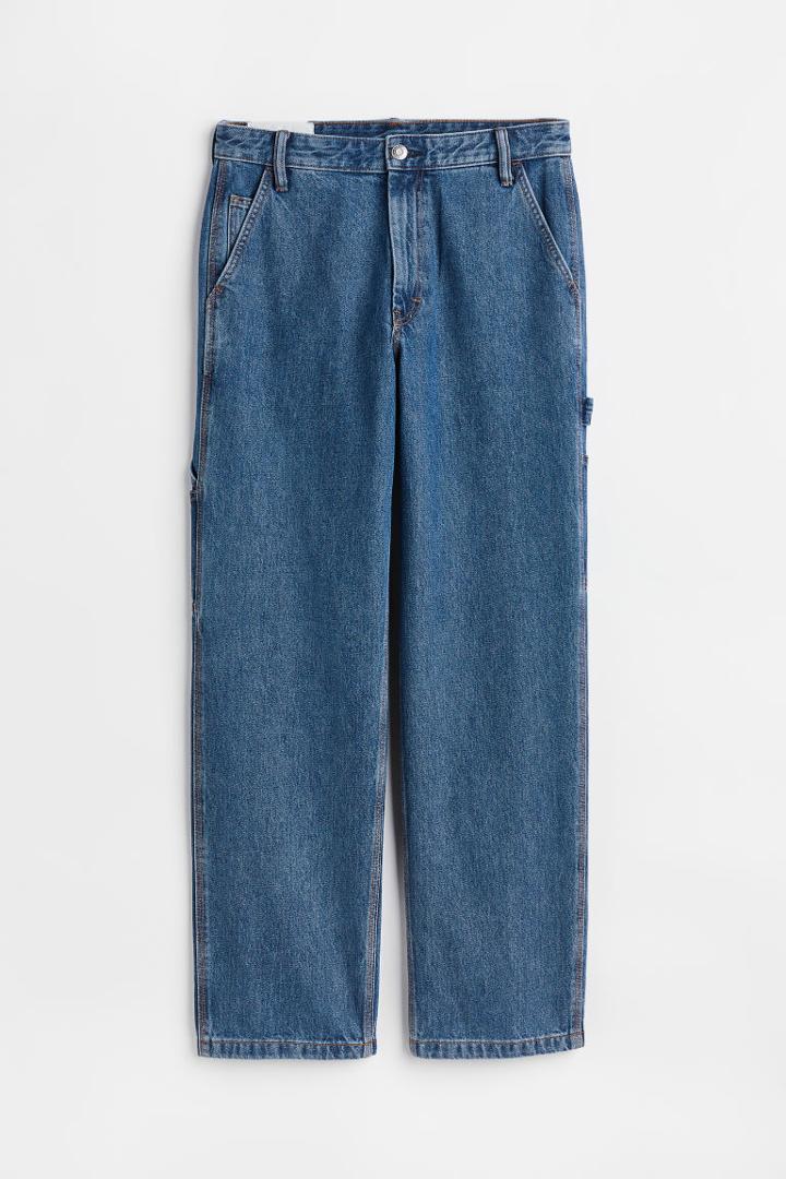 H & M - Relaxed Worker Jeans - Blue