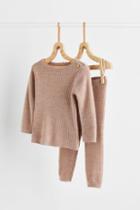 H & M - 2-piece Merino Wool Set - Orange