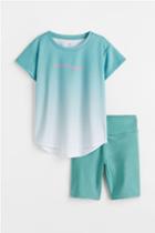 H & M - 2-piece Sports Set - Green