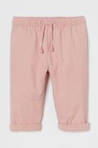H & M - Lined Corduroy Pants - Pink
