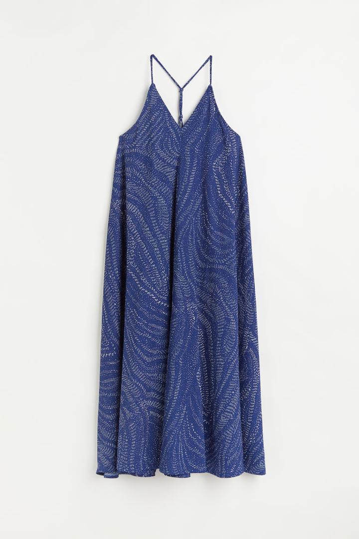 H & M - Wide-cut Jersey Dress - Blue