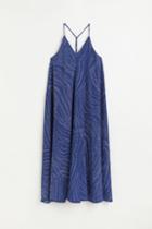 H & M - Wide-cut Jersey Dress - Blue