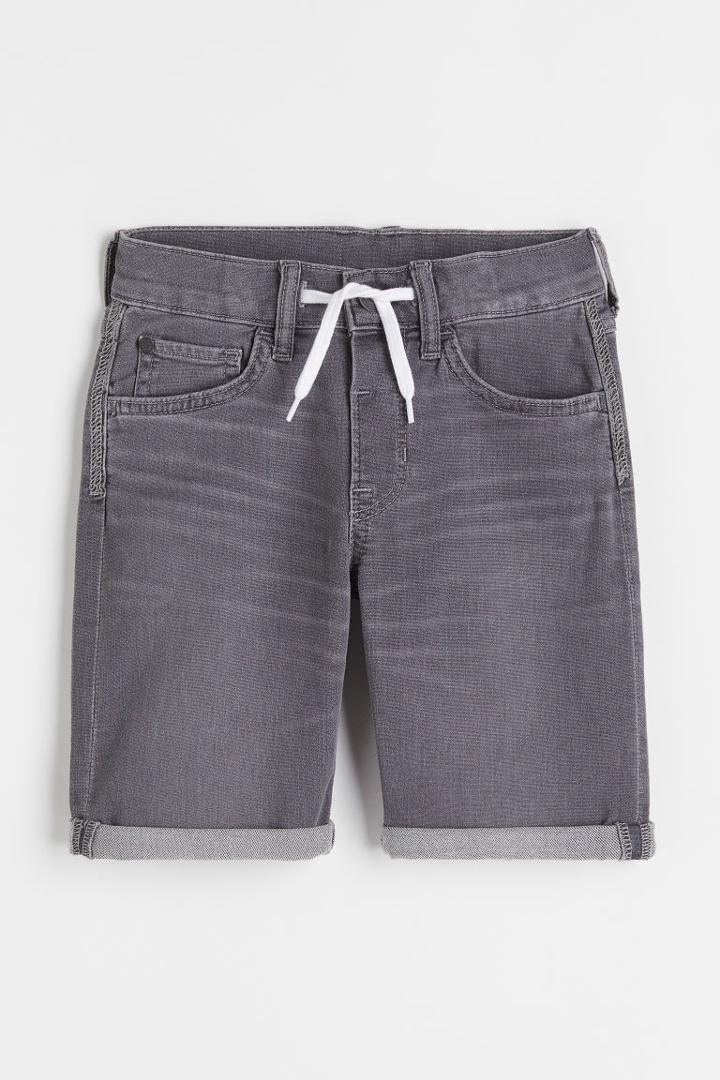 H & M - Super Soft Slim Fit Shorts - Gray
