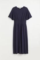 H & M - H & M+ Smocked-waist Dress - Blue