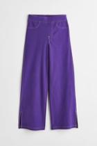 H & M - Wide Fit Pants - Purple