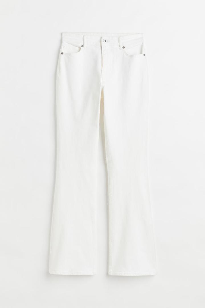 H & M - Flared Jeans - White