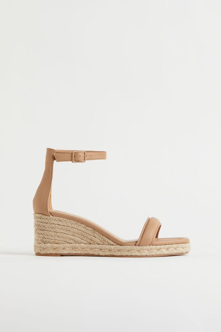H & M - Wedge-heeled Espadrilles - Beige
