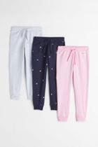 H & M - 3-pack Jersey Joggers - Blue
