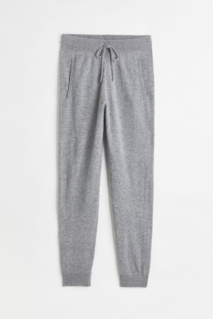 H & M - Merino Wool Joggers - Gray