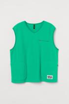 H & M - Fleece Sweater Vest - Green