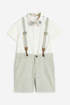 H & M - 4-piece Cotton Set - White