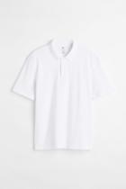 H & M - Cotton Polo Shirt - White