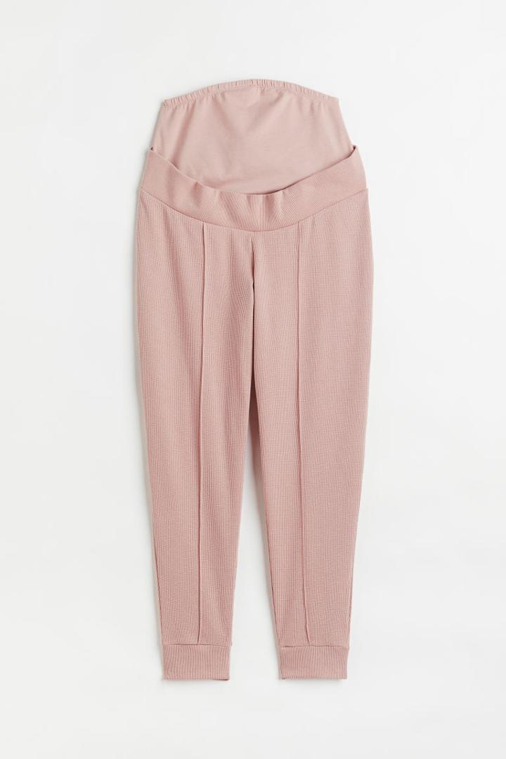 H & M - Mama Waffled Joggers - Pink