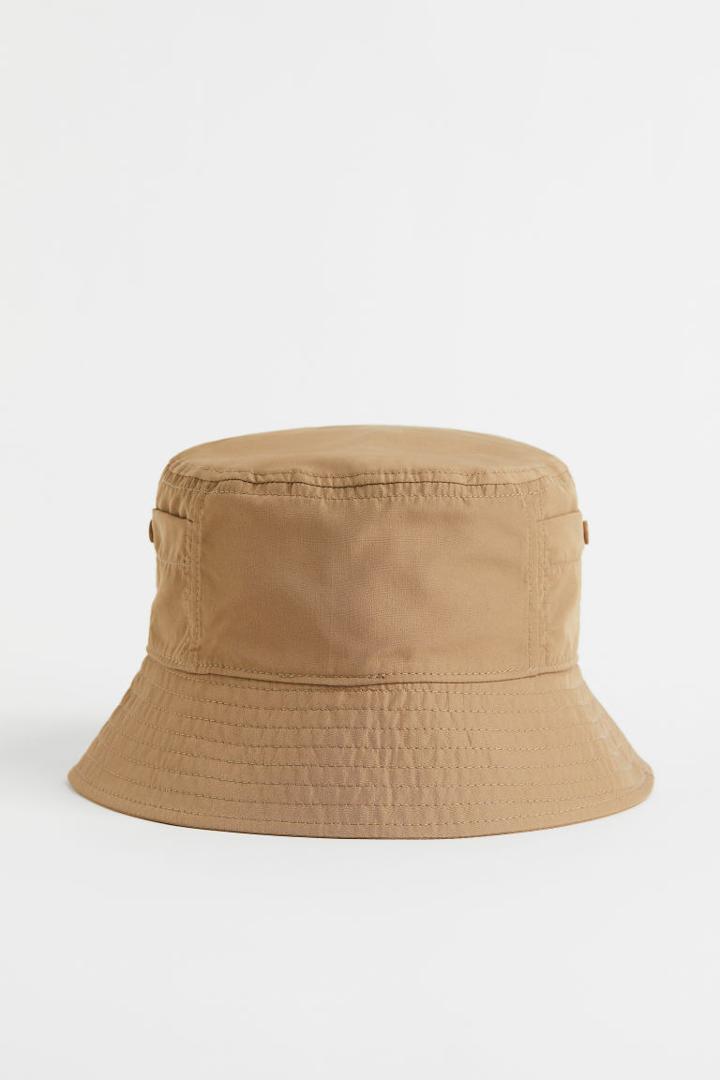 H & M - Pocket-detail Bucket Hat - Green