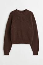 H & M - Knit Sweater - Brown