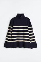 H & M - High-collar Jumper - Blue