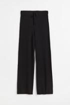 H & M - Knit Cashmere Pants - Black