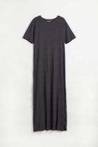 H & M - Ribbed Modal-blend T-shirt Dress - Gray