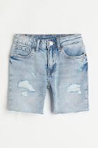 H & M - Comfort Stretch Denim Shorts - Blue