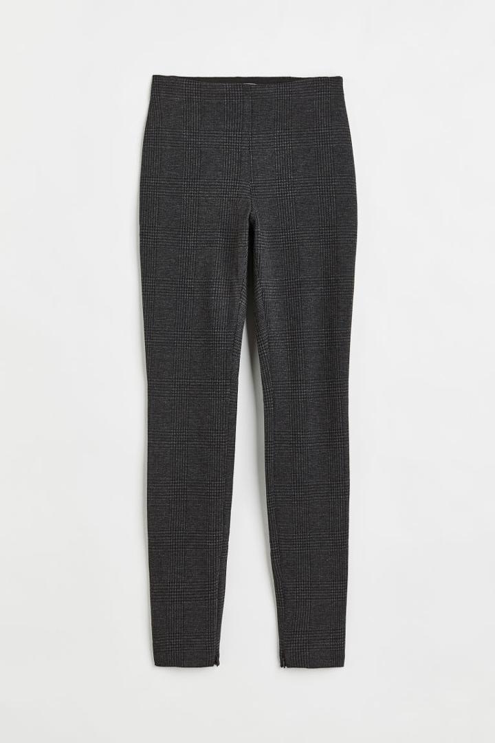 H & M - Zip-hem Pants - Gray