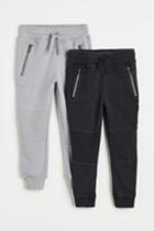 H & M - 2-pack Biker Joggers - Black