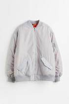 H & M - Oversized Bomber Jacket - Gray