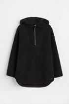 H & M - H & M+ Oversized Fleece Hoodie - Black