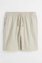 H & M - Relaxed Fit Linen-blend Shorts - Beige