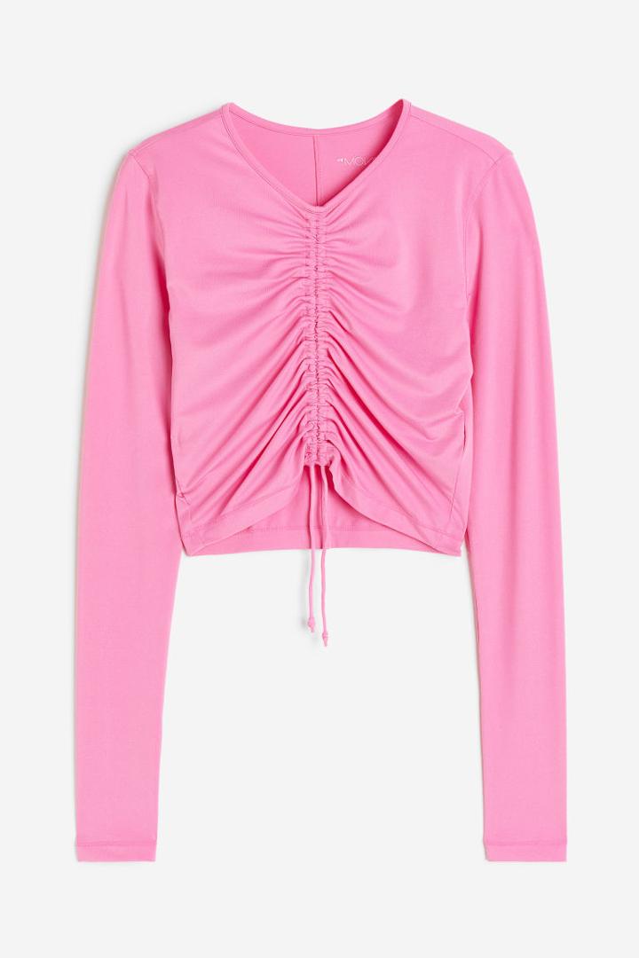 H & M - Drymove&trade; Drawstring Sports Top - Pink