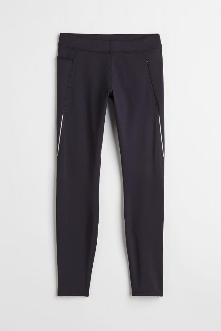 H & M - Running Leggings - Black