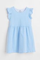 H & M - Cotton Jersey Dress - Blue