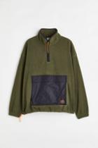 H & M - Oversized Fit Fleece Pullover - Green