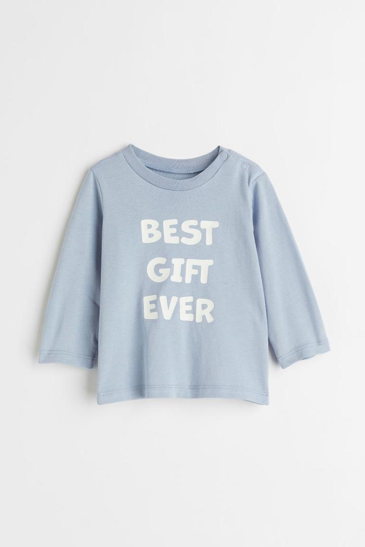 H & M - Long-sleeved Shirt - Blue