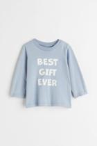 H & M - Long-sleeved Shirt - Blue